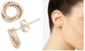 Macy's Textured Love Knot Stud Earrings in 10k Gold